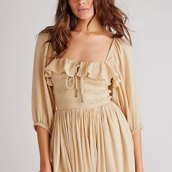 Free People Oasis Midi Dress - Nomadic Desert - Picture 3 of 13